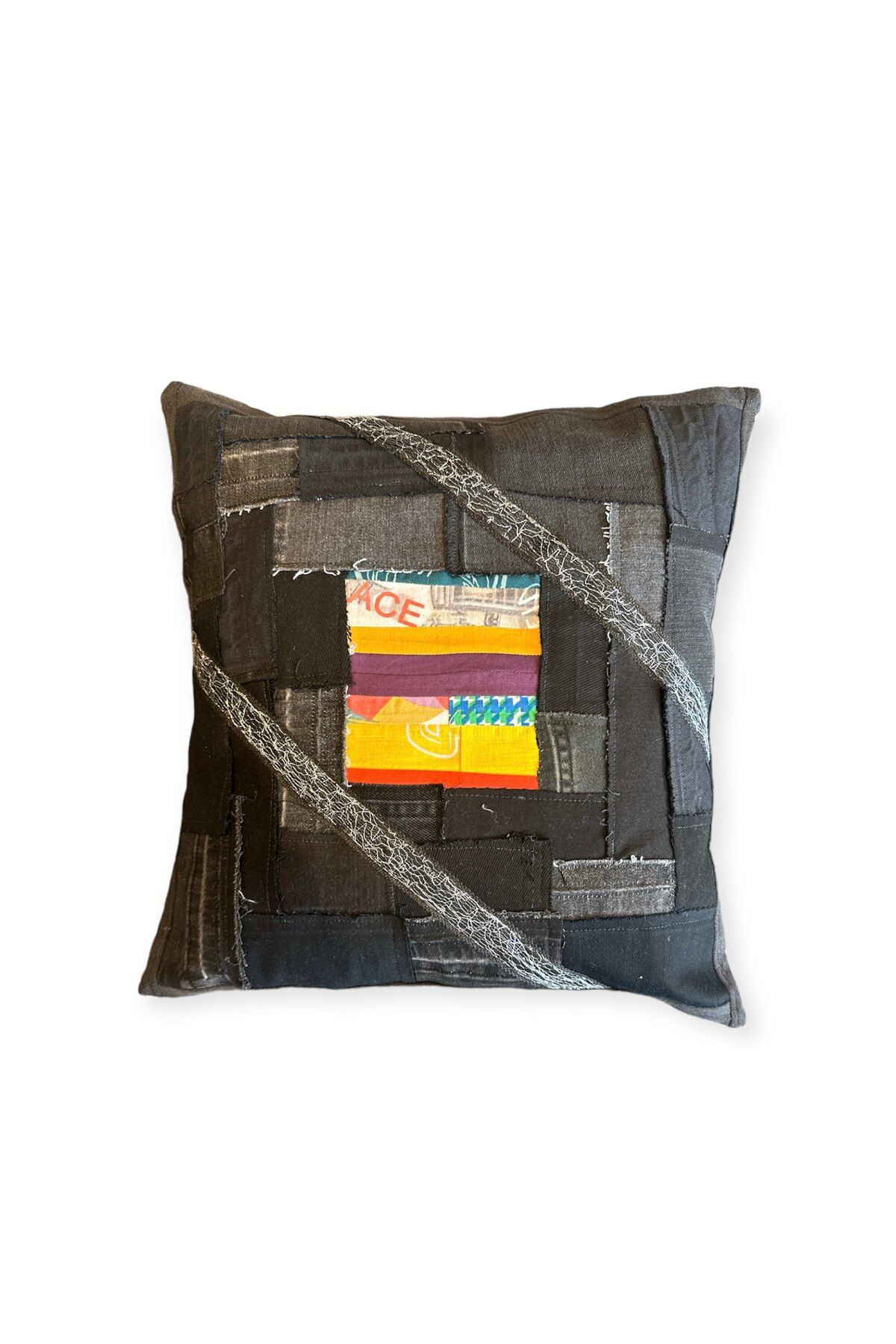 Esta Rubon Patcwork Kırlent El Yapımı