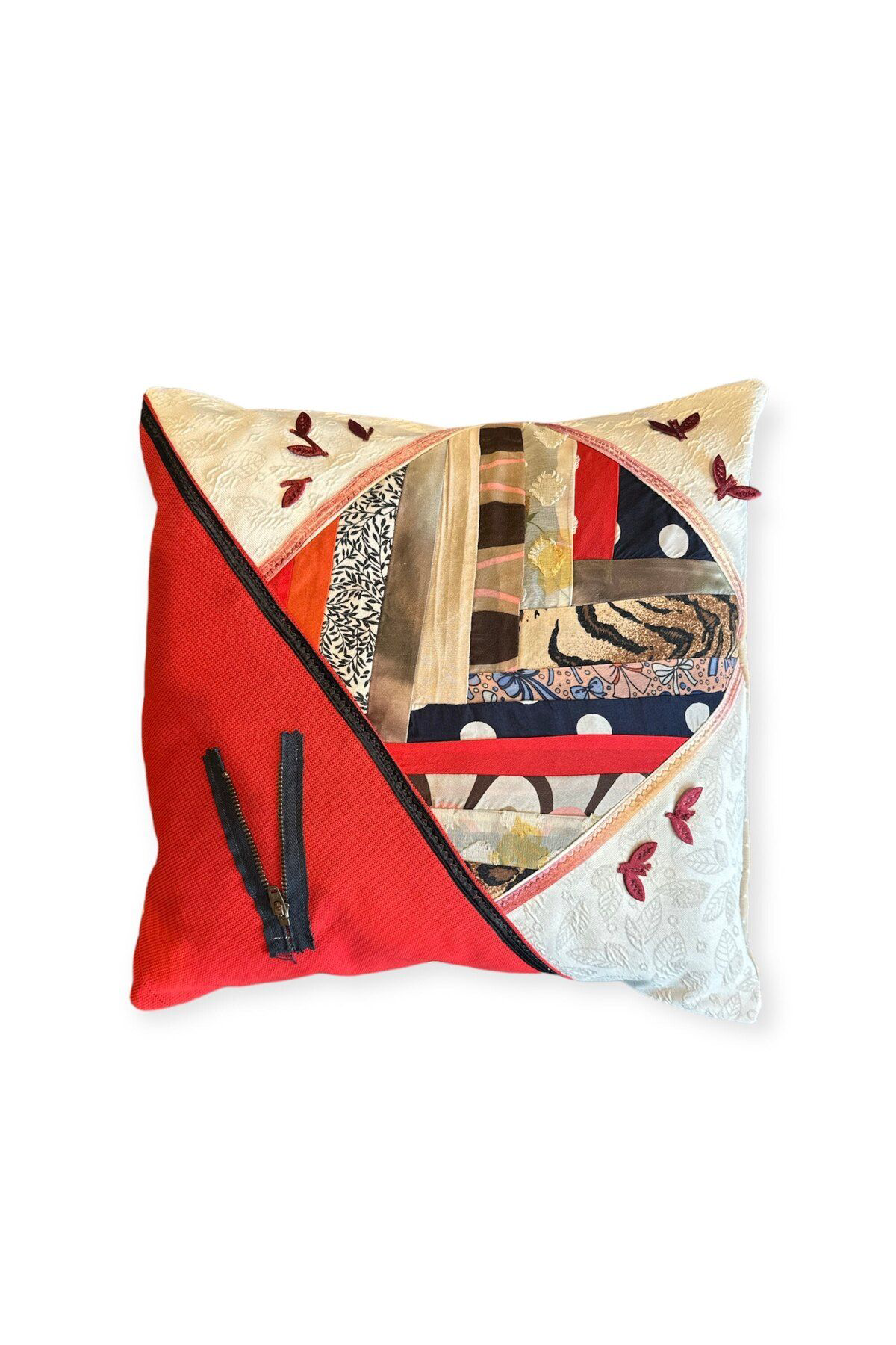 Esta Rubon Patcwork Kırlent El Yapımı