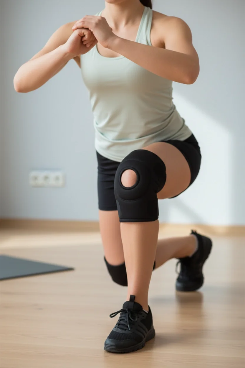 Patella Destekli Çapraz Bağ Diz Korsesi Spor ve Menisküs İçin İki
