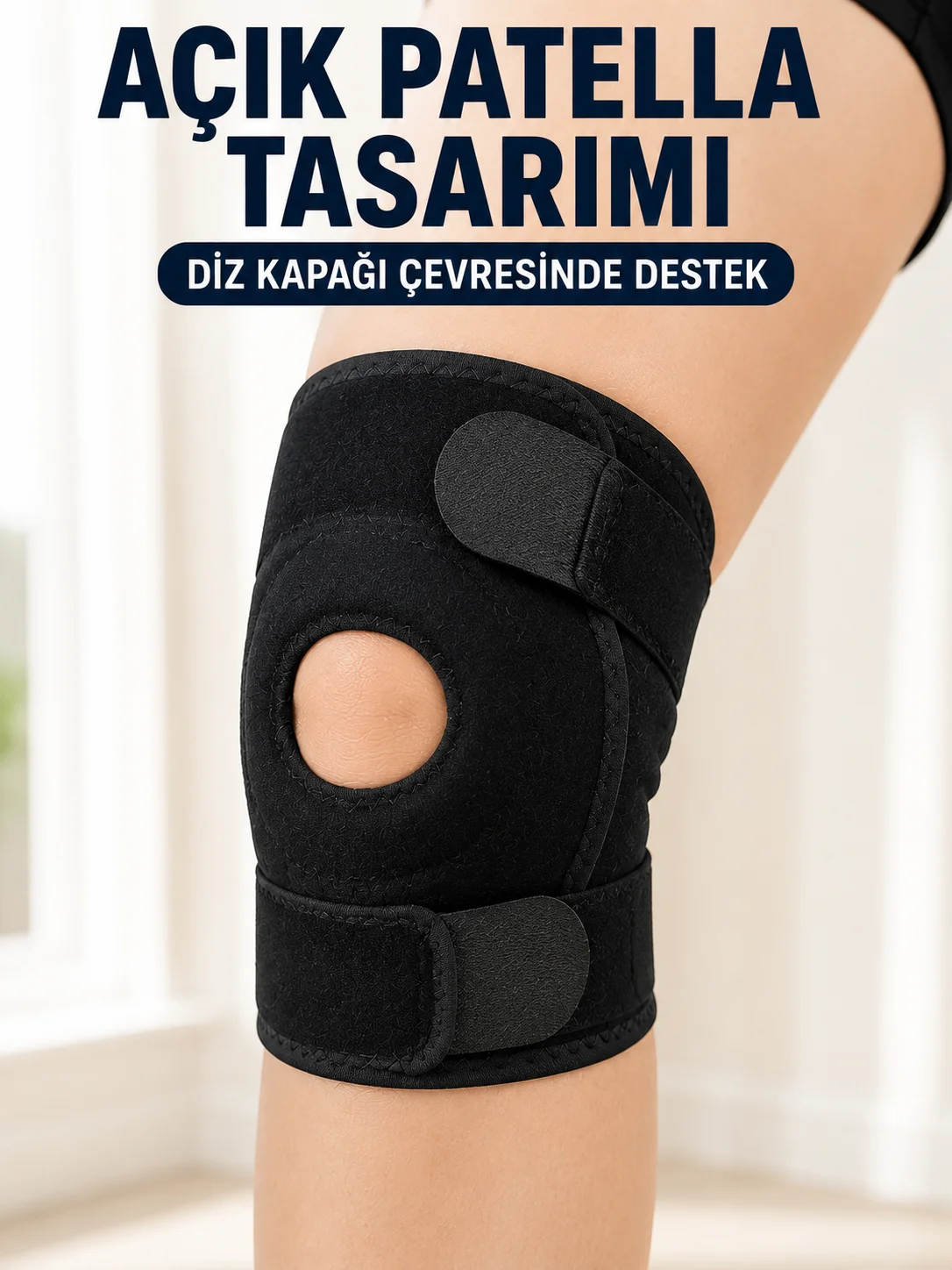 Patella Destekli Kısa Dizlik Ayarlanabilir Bantlı Diz Koruyucu Destek Fiyatı, Yorumları ve Özellikleri