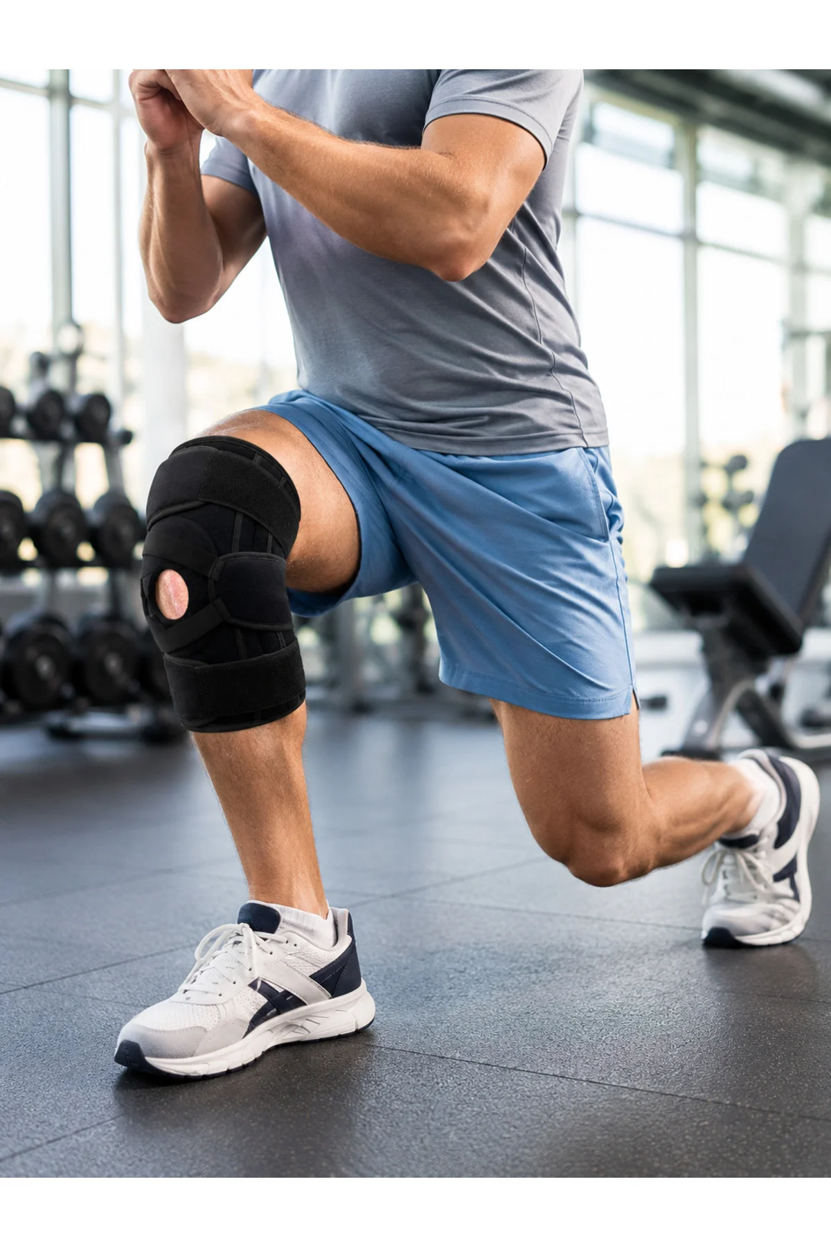 Patella Destekli Ligamentli Dizlik Ayarlanabilir Cırtlı Silikon Pedli Diz Desteği Patella Destekli Ligamentli Dizlik Ayarlanabilir Cırtlı Silikon Pedli Diz Desteği - Görsel 5