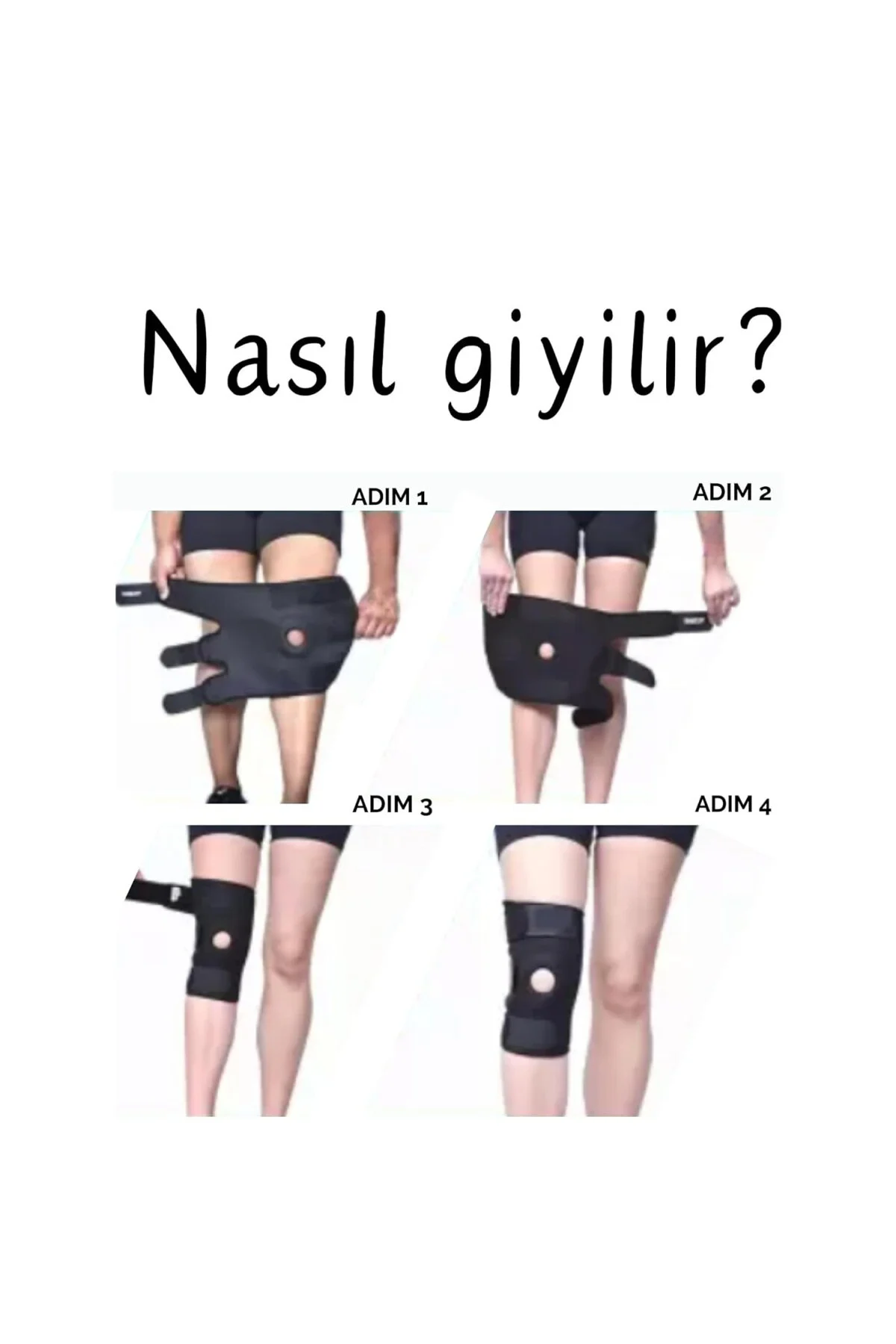 Patella Siyah Bedensiz Dizlik Menisküs Diz Bandajı İçin Voleybol 