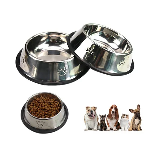 Pati Desenli Çelik ve Su Kabı 8 Oz 250 ml 15 cm Pati Desenli Çelik ve Su Kabı 8 Oz 250 ml 15 cm