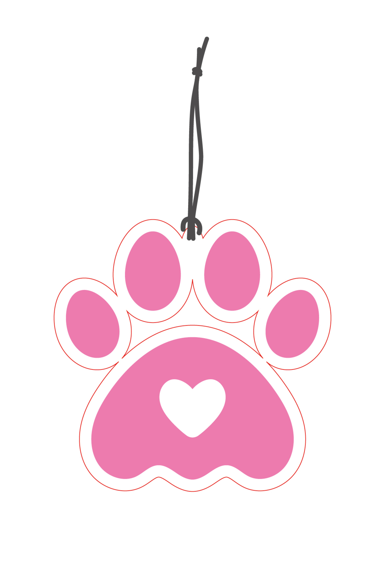 Pati Görselli Çift Yönlü Dekoratif Oto Kokusu ve Oto Aksesuarı