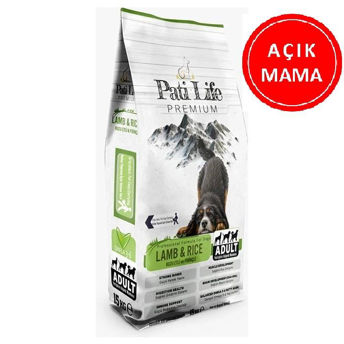 Pati Life Kuzu Etli Köpek Kuru Mama 1 Kg AÇIK Pati Life Kuzu Etli Köpek Kuru Mama 1 Kg AÇIK