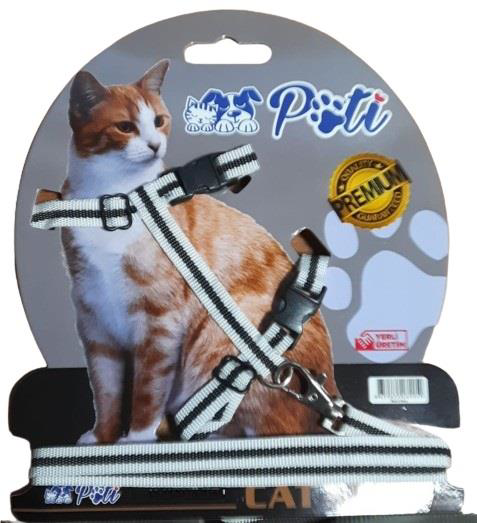 Pati Yavru Köpek ve Kedi Gezdirme Takım Tasması (Ayarlanabilir) B