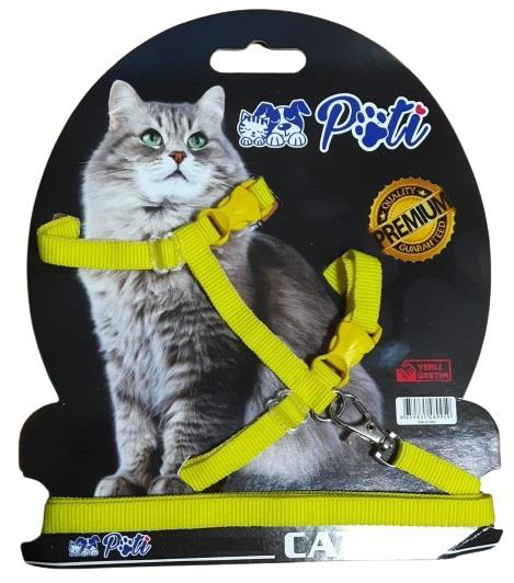 Pati Yavru Köpek ve Kedi Gezdirme Takım Tasması (Ayarlanabilir) D