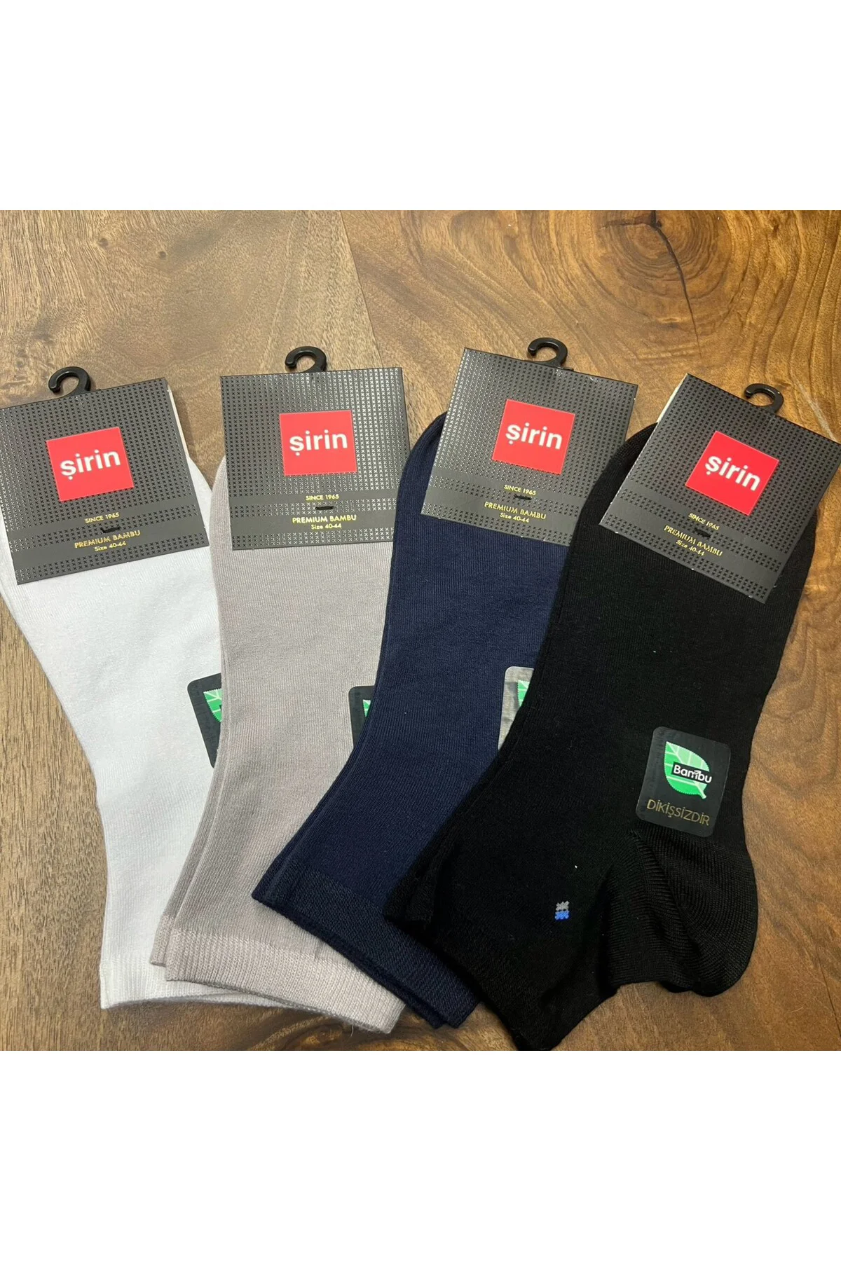 PATİK BAMBU KUMAŞ DİKİŞSİZ DESENLİ ERKEK ÇORAP (12 ADET) 40-44