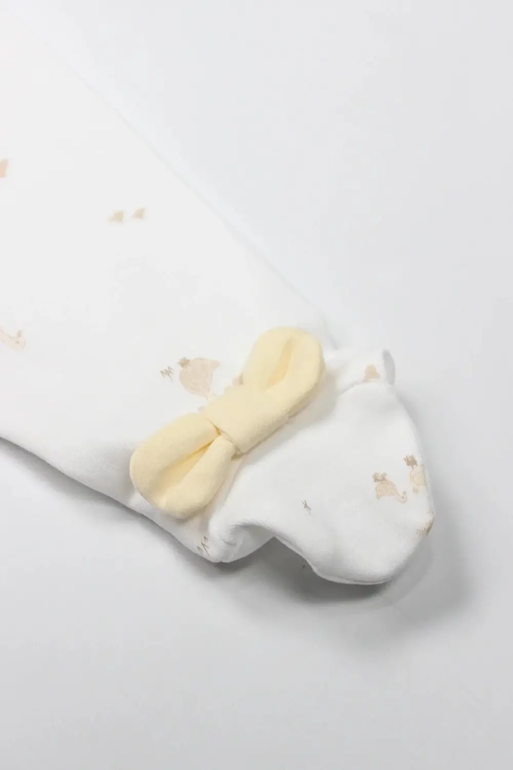 Bistyle Patikli Alt Welcome Baby Duck 16107 Sarı-Ekru