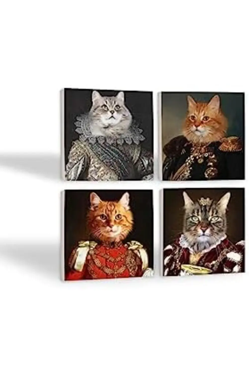 Patili Ekselanslar Taş Altlığı Seti - 4 Parça - Dekoratif, Mutfak