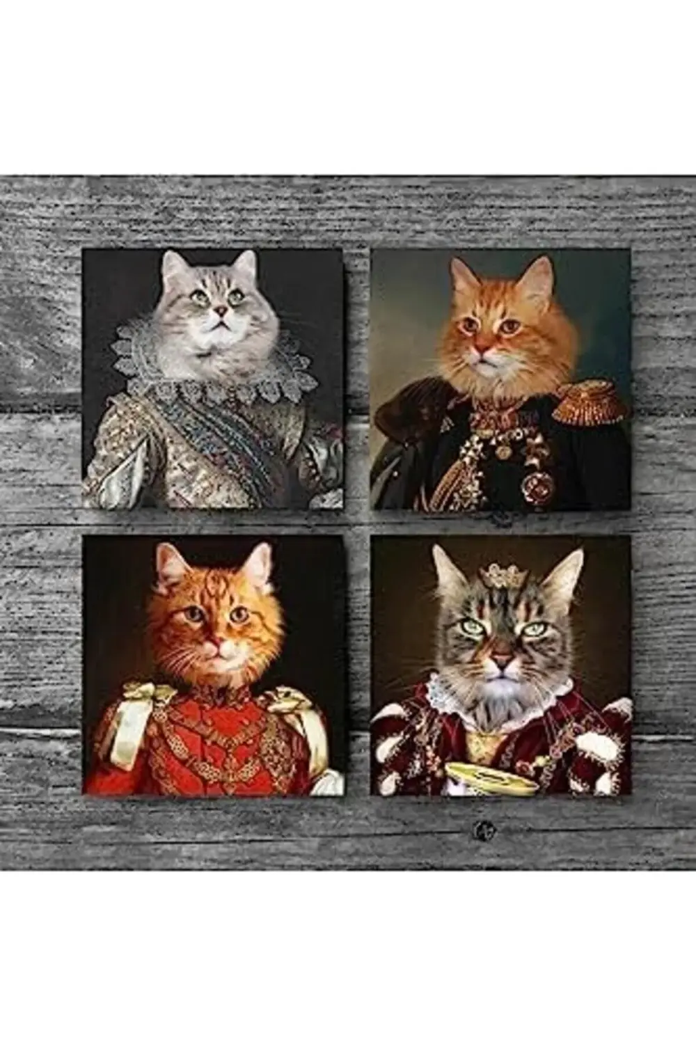 Patili Ekselanslar Taş Altlığı Seti - 4 Parça - Dekoratif, Mutfak