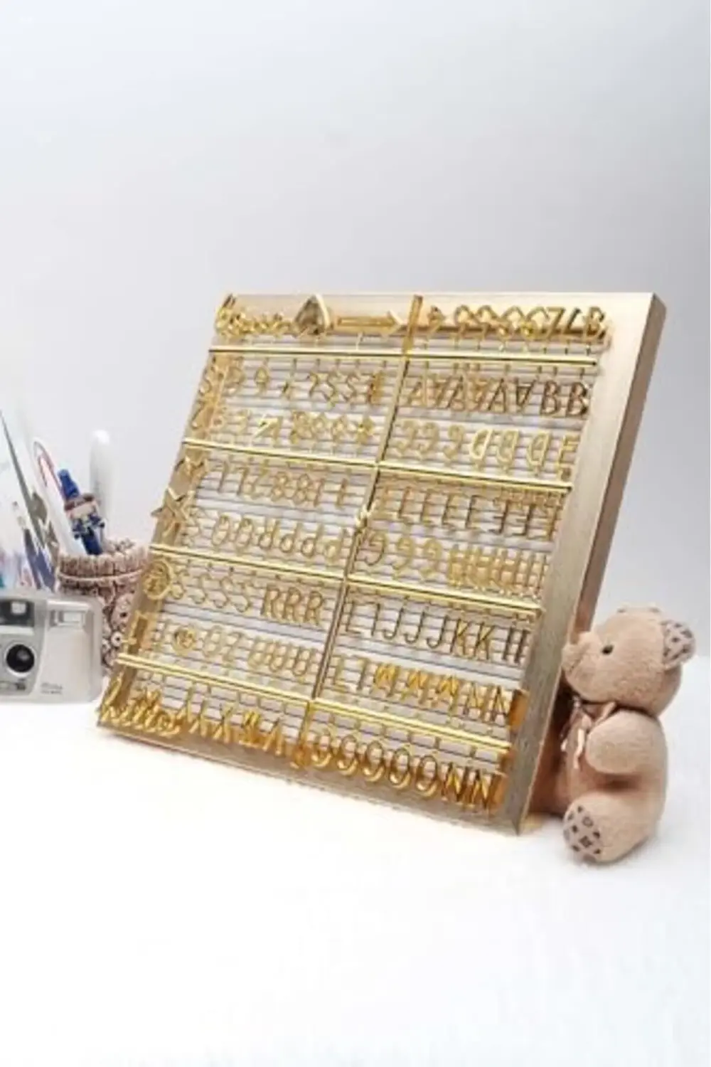 Patladı Gitti Yazı Panosu Mesaj Tahtası ve Harf Seti 395519