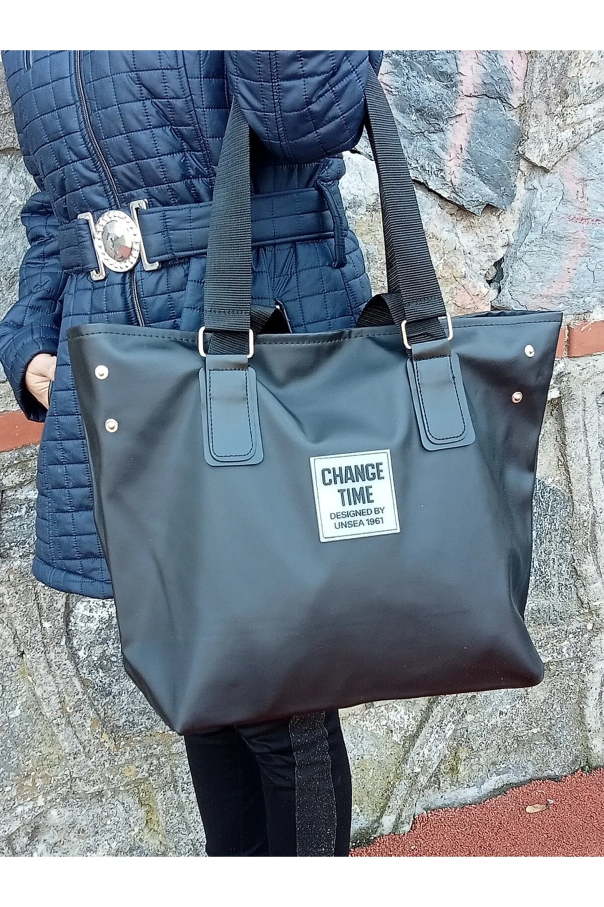 Patlı Kadın Shopper Omuz Çantası