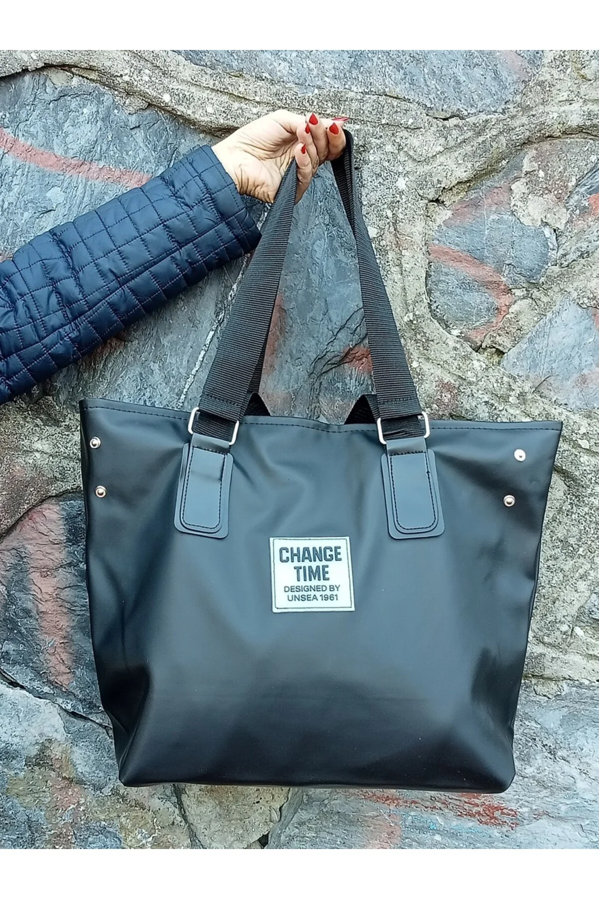 Patlı Kadın Shopper Omuz Çantası