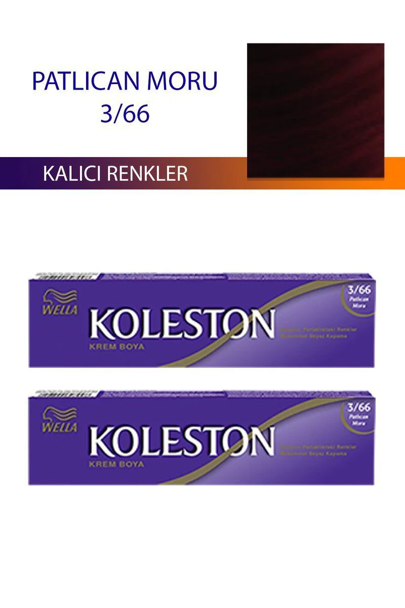 Patlıcan Moru Saç Boyası 3/66 - Koleston ile Uyumlu Kalıcı Saç Boyası (2'li Paket) Fiyatı, Yorumları ve Özellikleri