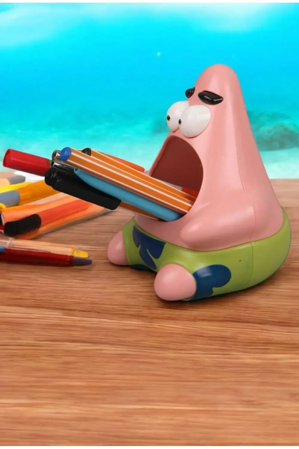 Patrick Figürlü Çocuk Masaüstü Kalemlik ve Organizer – Sevimli Ka