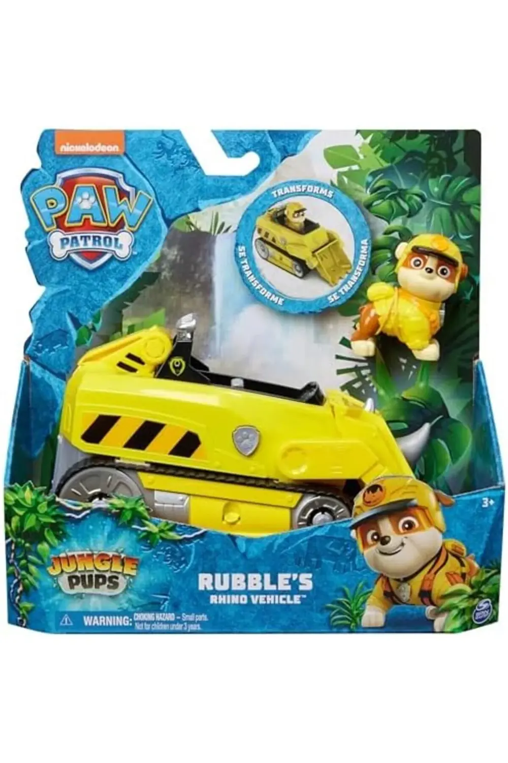 PATROL Jungle Pups Rubble figürlü Gergedan Aracı (temel araç), 3