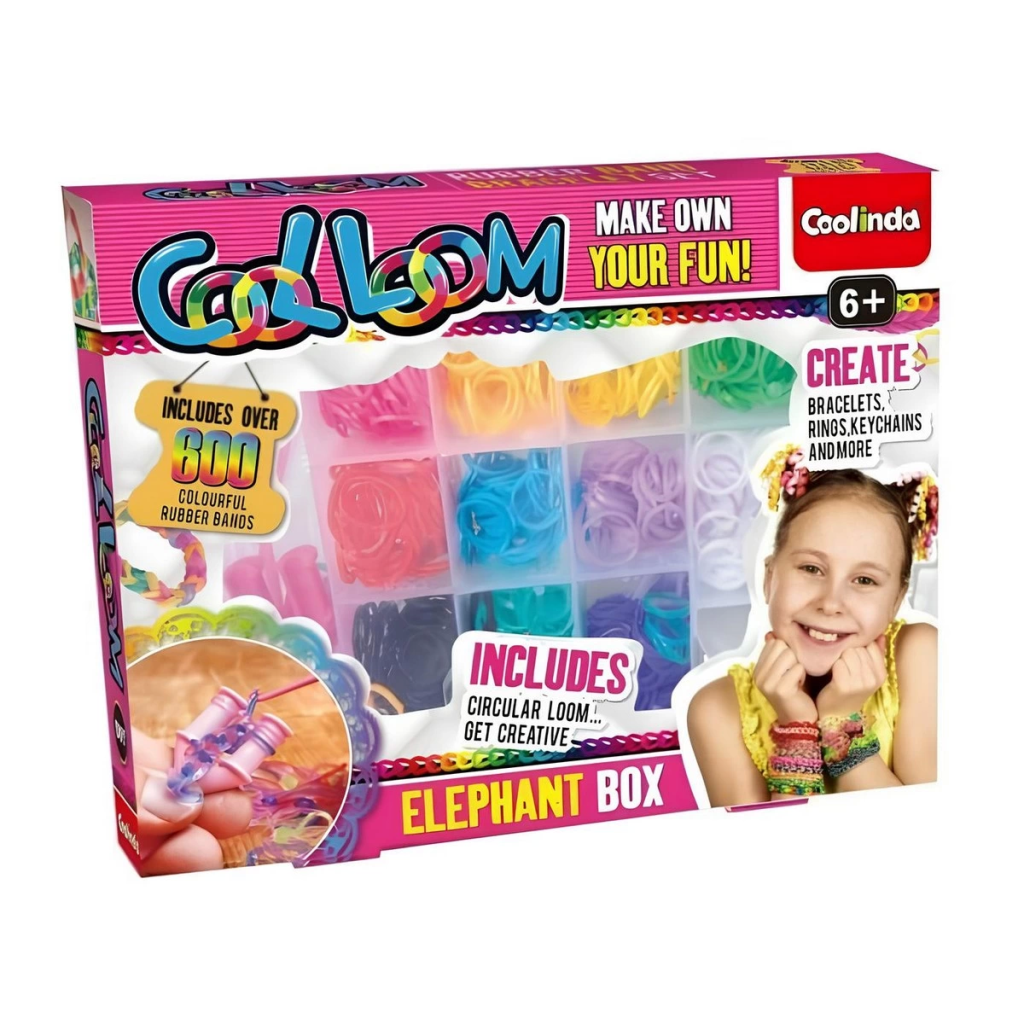 Just Cheap Store Paulinda Cool Loom Elephant Box Hobi Set S00095692