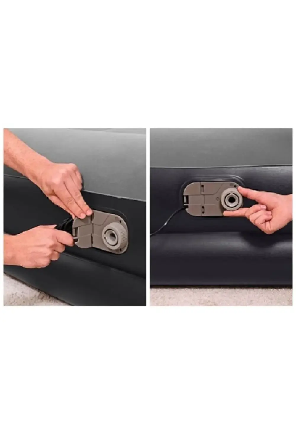 Pavillo 67403 Çift Kişilik Şişme Yatak Gri Pompa 203x152x38cm