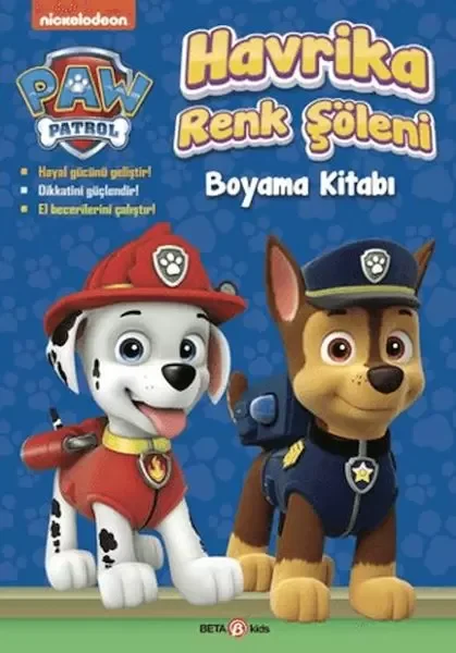 Paw Patrol Havrika Ekip Boyama Kitabı Fiyatı, Yorumları ve Özellikleri