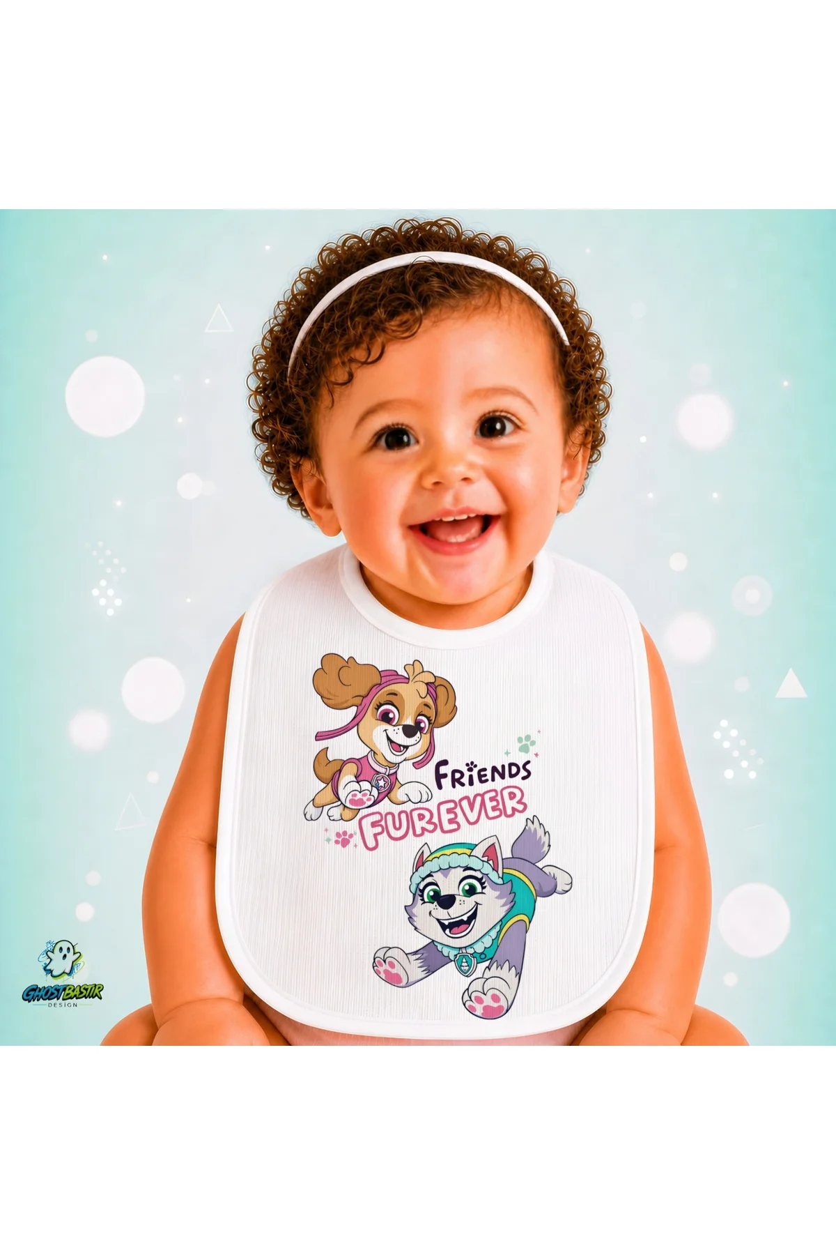 Paw Patrol Keten Bebek Mama Önlüğü – Yumuşak, Emici, Yıkanabilir, Özel Tasarım P146