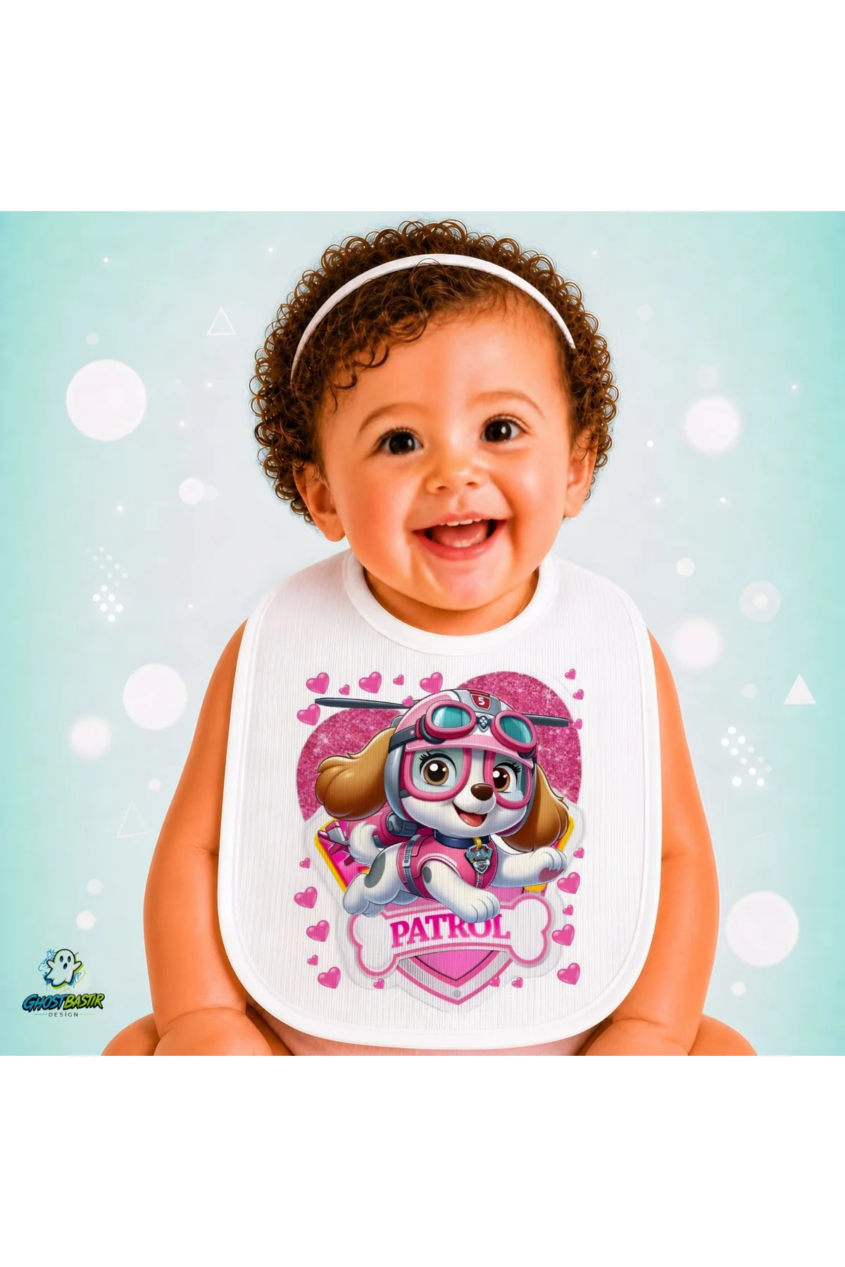 Paw Patrol Keten Bebek Mama Önlüğü – Yumuşak, Emici, Yıkanabilir, Özel Tasarım P147