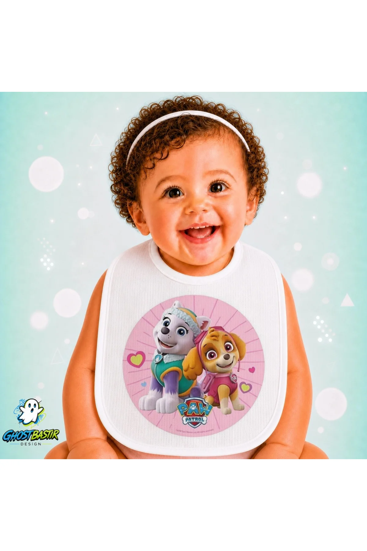 Paw Patrol Keten Bebek Mama Önlüğü – Yumuşak, Emici, Yıkanabilir, Özel Tasarım P149