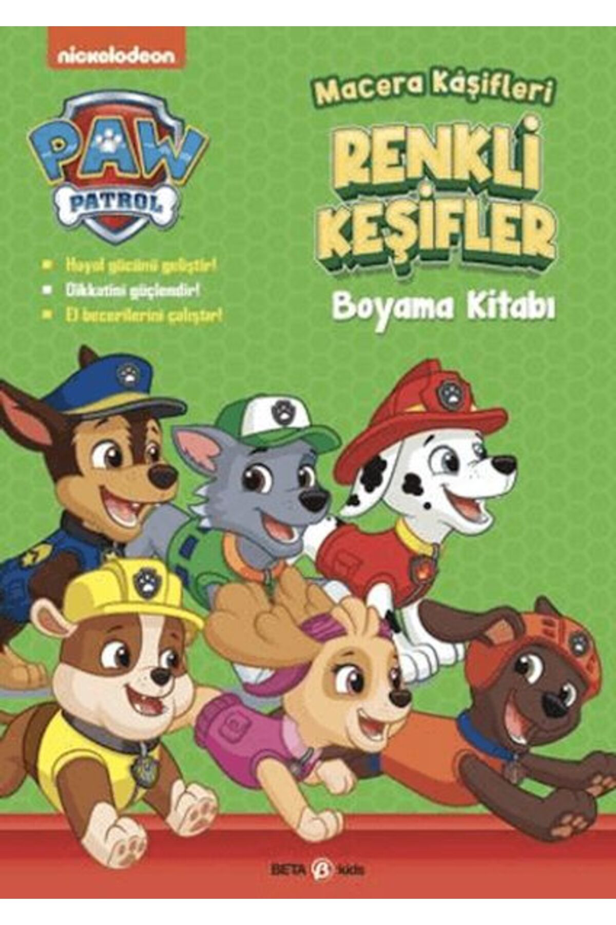 Beta Kids Yayınları Paw Patrol Macera Kaşifleri Renkli Keşifler Boyama Kitabı