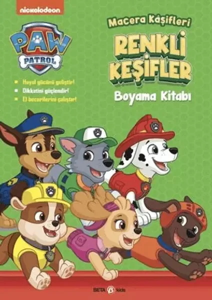 Paw Patrol Macera Kaşifleri Renkli Keşifler Boyama Kitabı Fiyatı, Yorumları ve Özellikleri