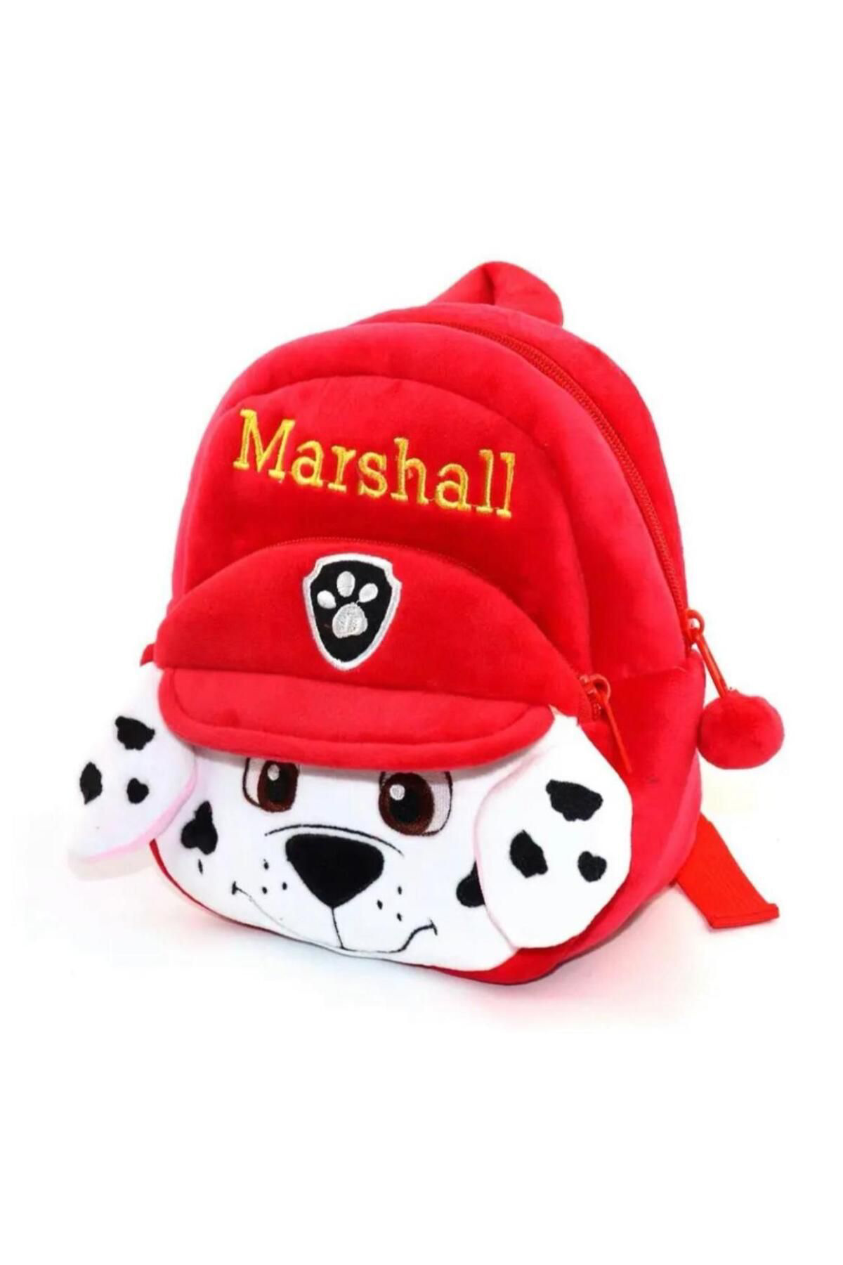 Paw Patrol Peluş Çanta Kırmızı Sırt Çantası Marshall Çocuk Çantas