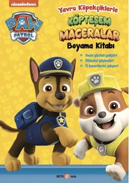Paw Patrol Yavru Köpekçiklerle Köpteşem Maceralar Boyama Kitabı Fiyatı, Yorumları ve Özellikleri