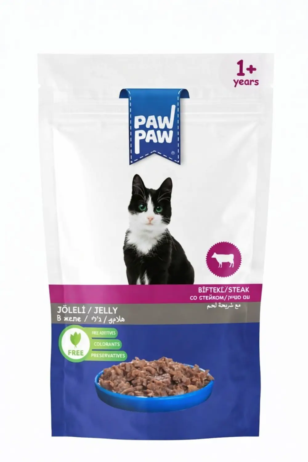 Paw Paw Kedi Yaş Maması Biftekli 85 Gr Paw Paw Kedi Yaş Maması Biftekli 85 Gr