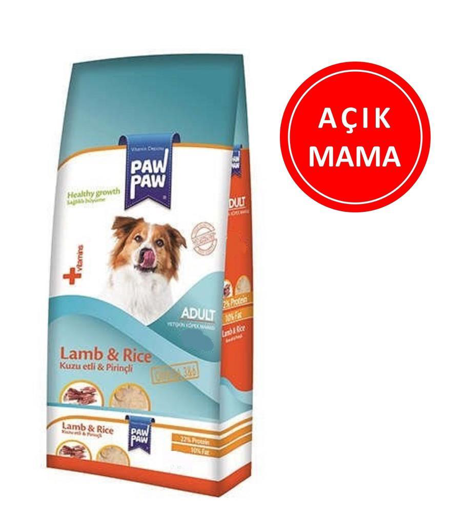 Paw Paw Kuzu Etli ve Pirinçli Yetişkin Köpek Maması 1 Kg AÇIK Paw Paw Kuzu Etli ve Pirinçli Yetişkin Köpek Maması 1 Kg AÇIK