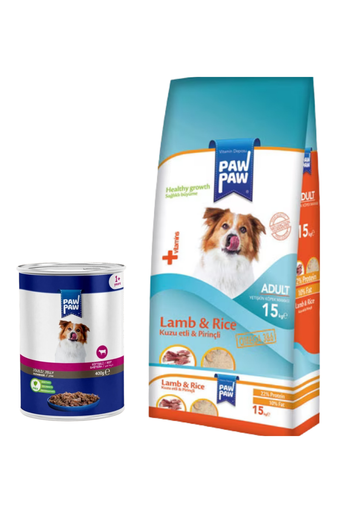 Paw Paw Kuzu Etli Ve Pirinçli Yetişkin Köpek Maması 15 Kg + Konse