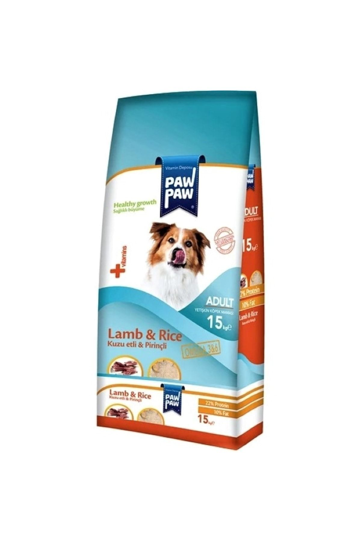 Paw Paw Kuzu Etli Ve Pirinçli Yetişkin Köpek Maması 15 Kg