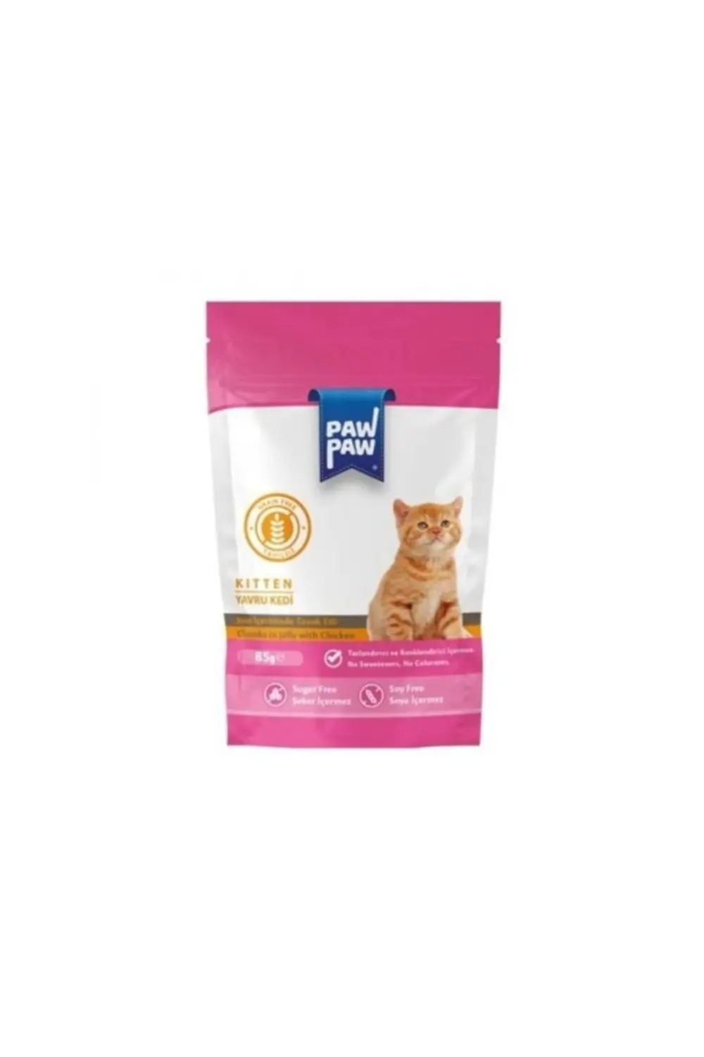 Paw Paw Yavru Kedi Yaş Maması Tavuklu  85 Gr