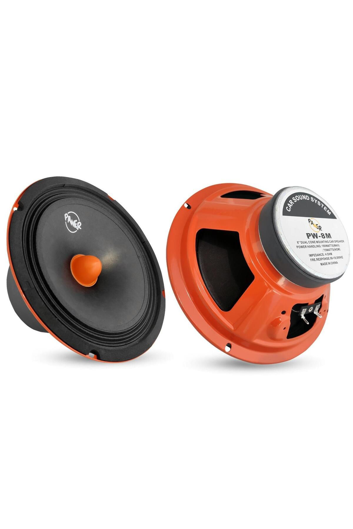 Egb Pawer Pw-8M Oto Midrange 20Cm 250 Watt 1 Adet