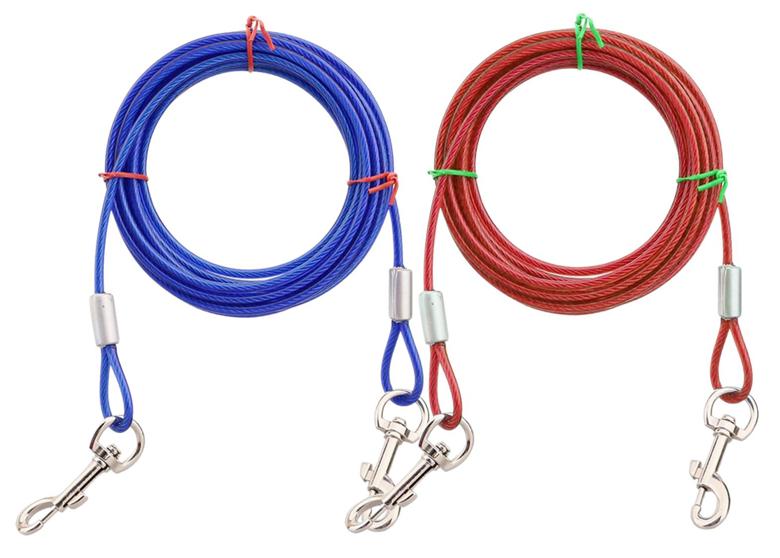 Pawise  Köpek Bahçe Bağlama Halatı 4,5 M Kırmızı/Mavi