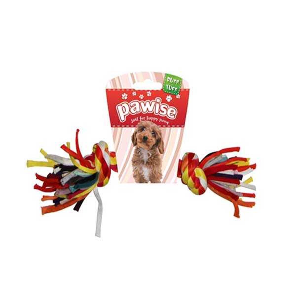 Pawise Renkli Düğümlü İp Kemik Köpek Oyuncağı 22 cm Pawise Renkli Düğümlü İp Kemik Köpek Oyuncağı 22 cm