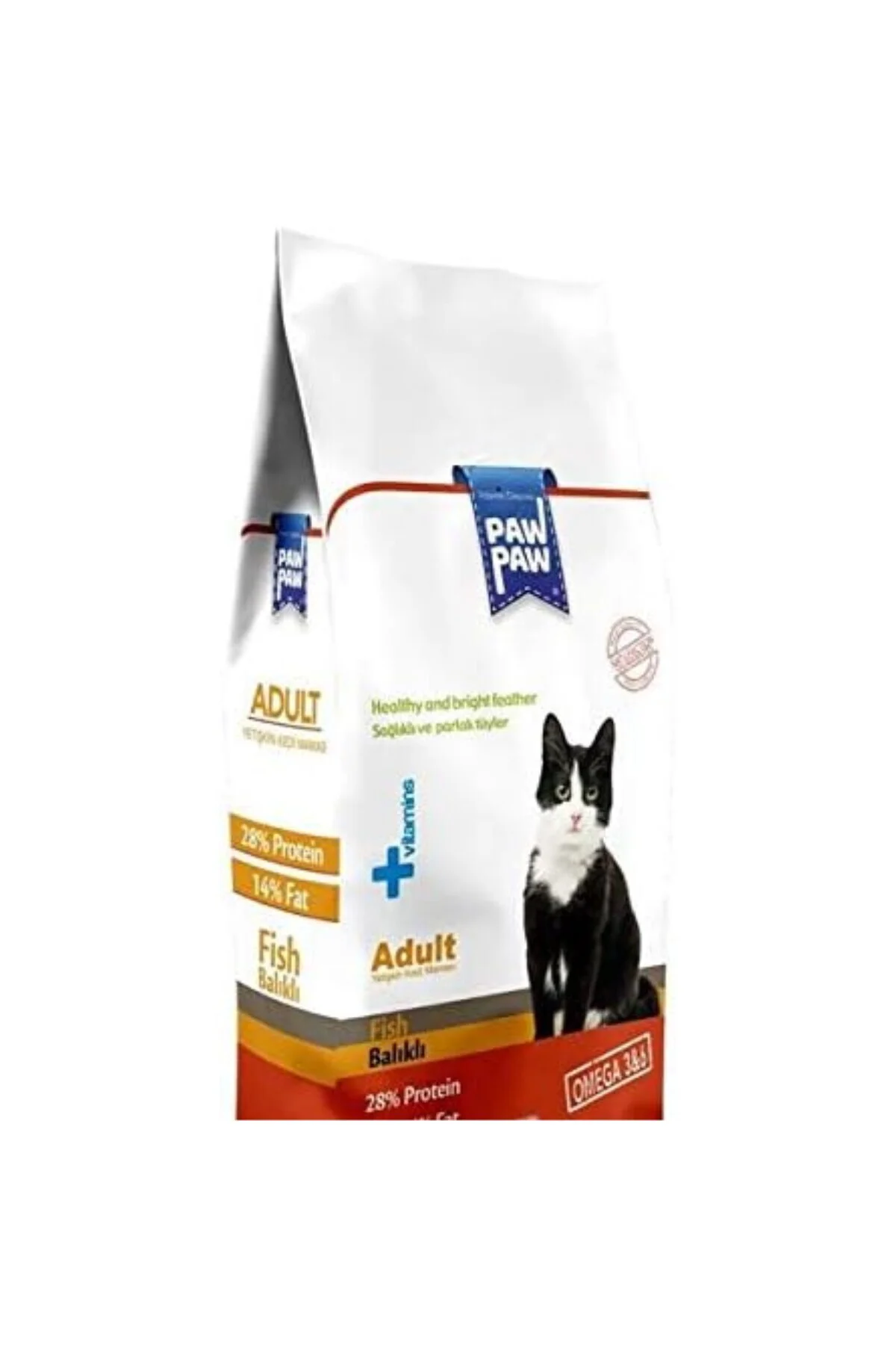 Pawpaw Yetişkin Kedi - Balıklı Kuru Mama 7 Kg