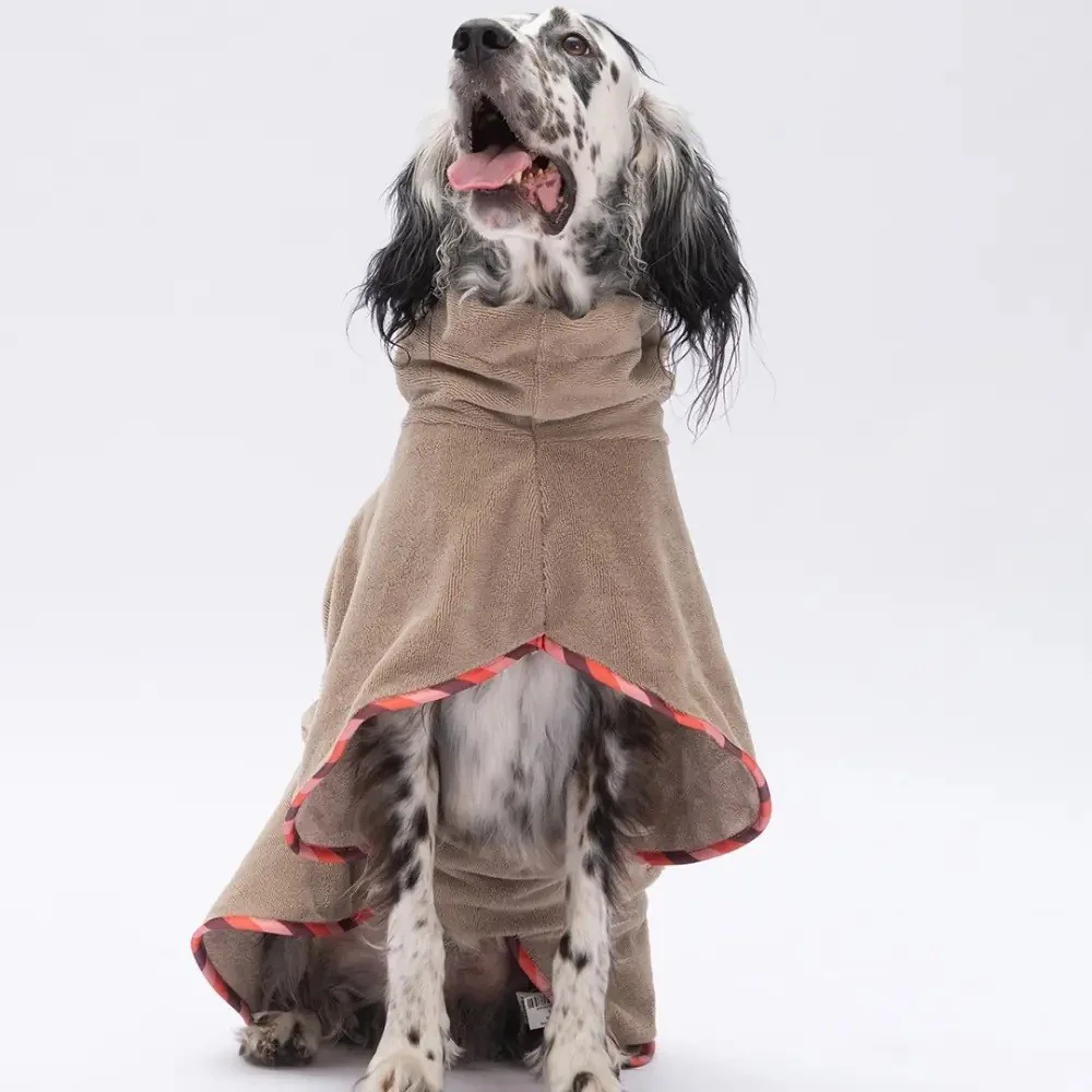 Pawstar Bornoz Orta Büyük Köpek Bej Bogota XL Sırt38cm Göğüs55cm 