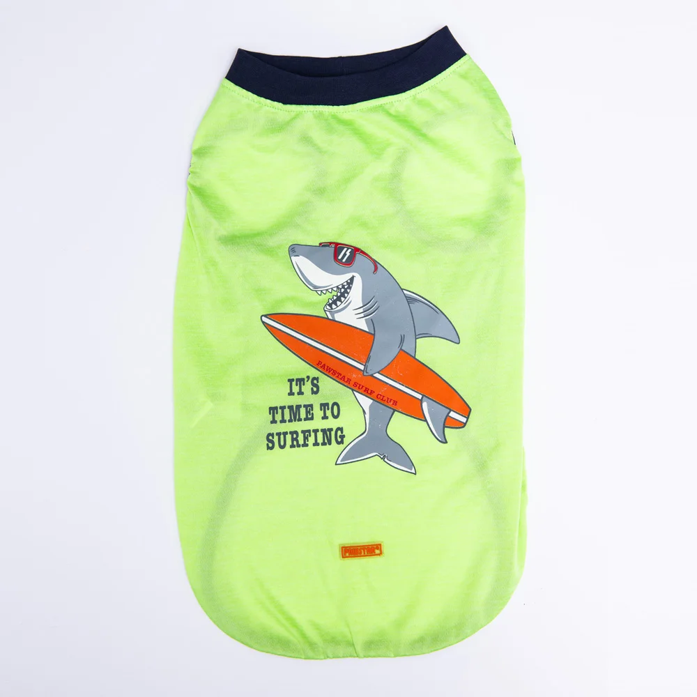 Pawstar Green Shark Büyük T-shirt 5XLarge  51X62X79 CM