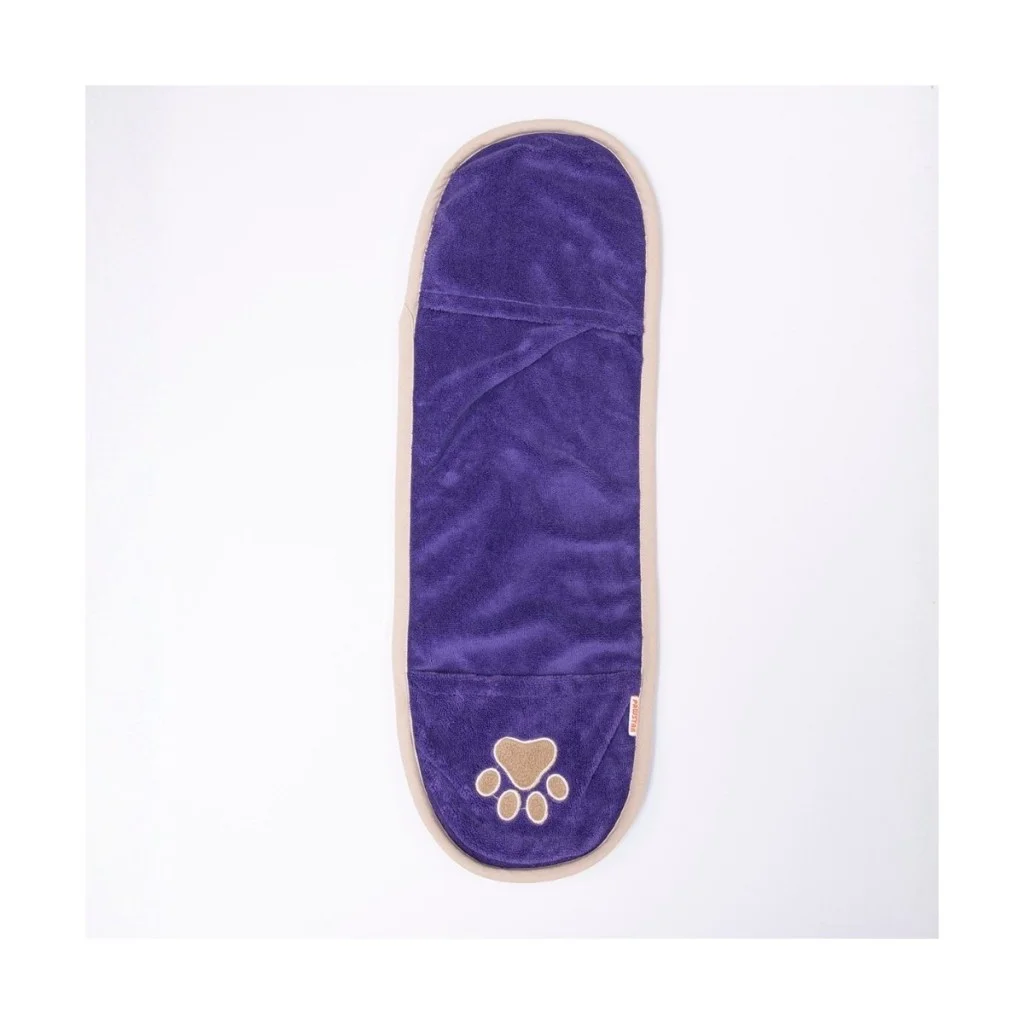 Pawstar Kedi  Köpek Banyo Kurulama Elcikli Havlu Mor 23x78cm %100