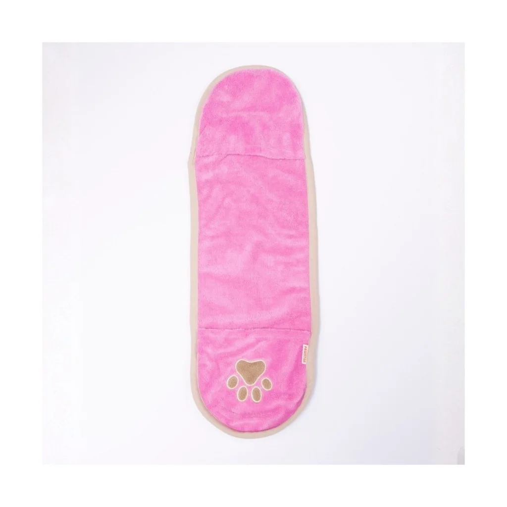 Pawstar Kedi  Köpek Banyo Kurulama Elcikli Havlu Pembe 23x78cm %1