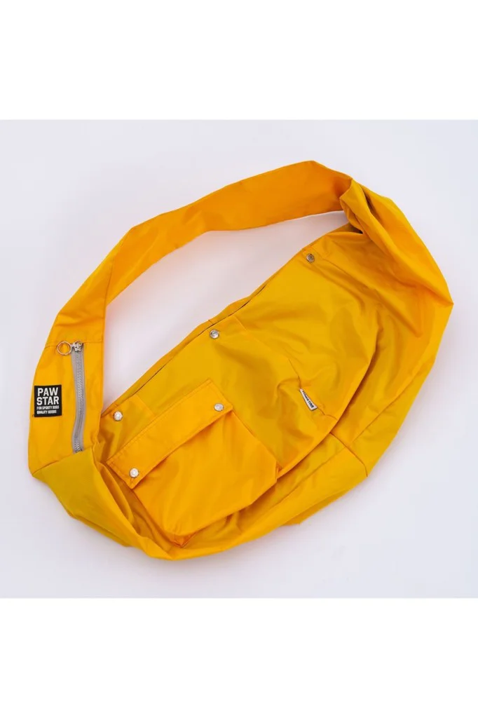 Pawstar Kedi, Küçük Köpek Taşıma Çantası Sarı Crossbody Bag 2-6 K