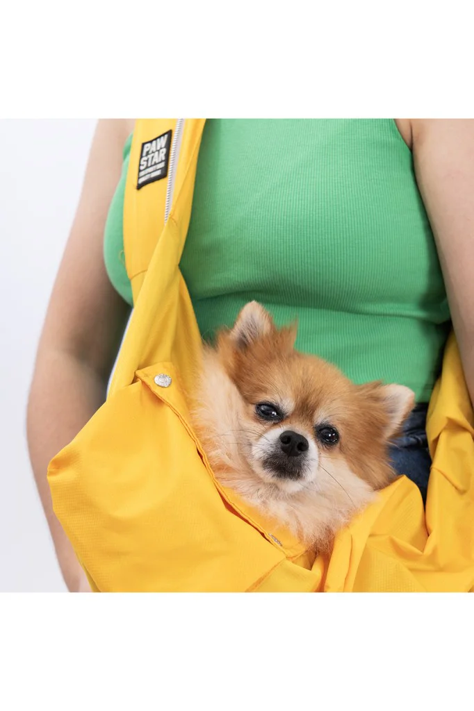 Pawstar Kedi, Küçük Köpek Taşıma Çantası Sarı Crossbody Bag 2-6 K
