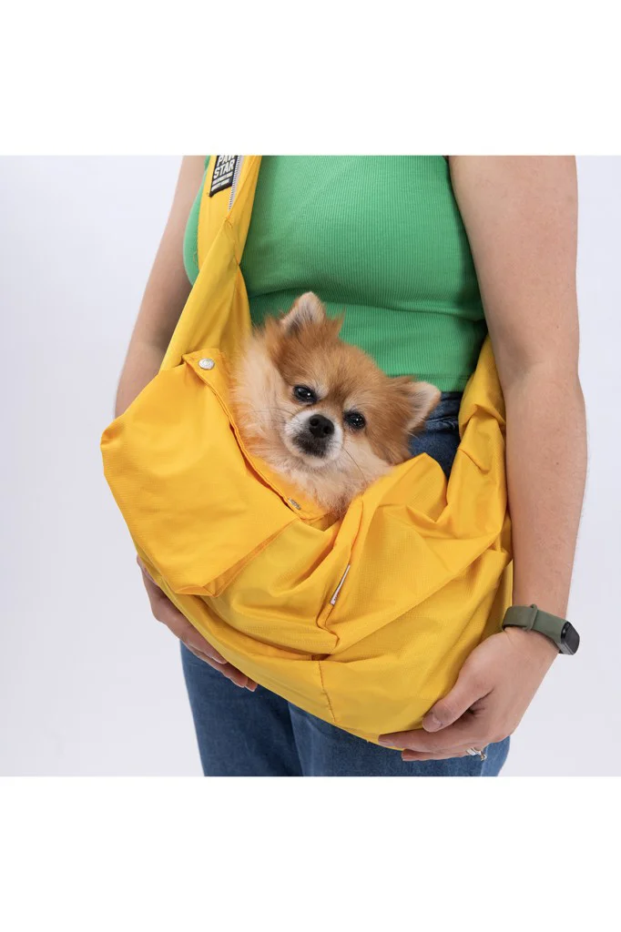 Pawstar Kedi, Küçük Köpek Taşıma Çantası Sarı Crossbody Bag 2-6 K
