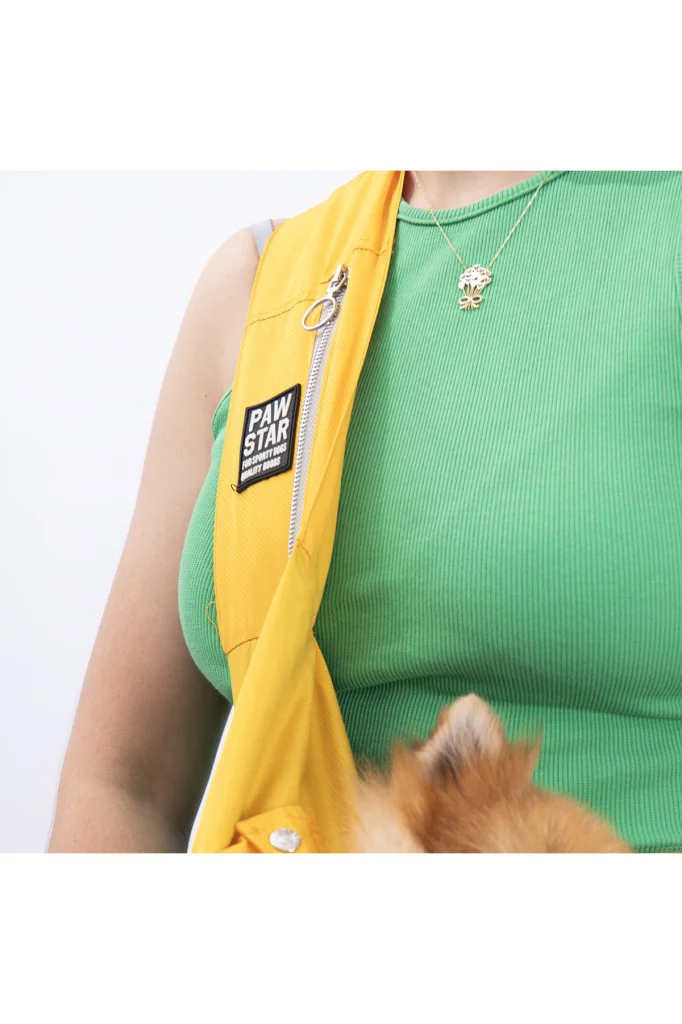 Pawstar Kedi, Küçük Köpek Taşıma Çantası Sarı Crossbody Bag 2-6 K