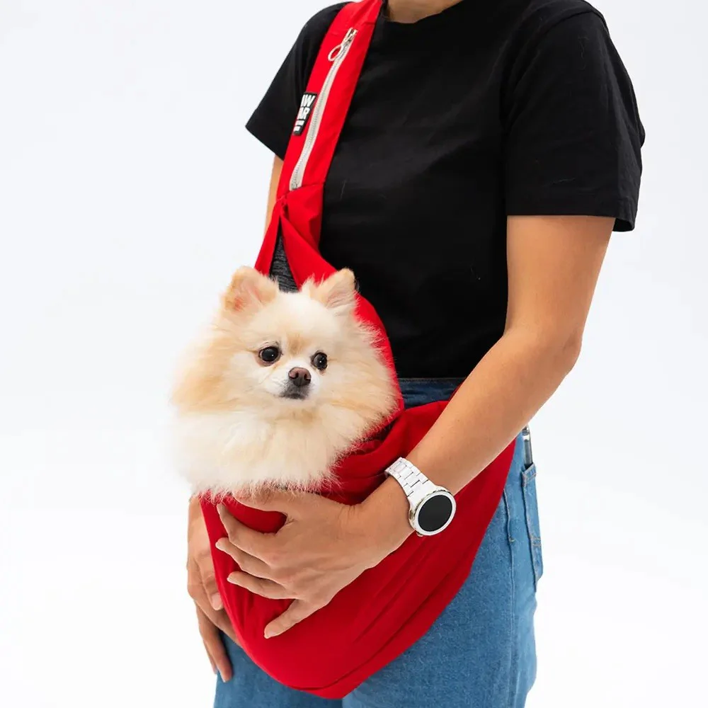 Pawstar Kedi, Küçük Köpek Taşıma Çantası Kırmızı Crossbody Bag 2- Pawstar Kedi, Küçük Köpek Taşıma Çantası Kırmızı Crossbody Bag 2-