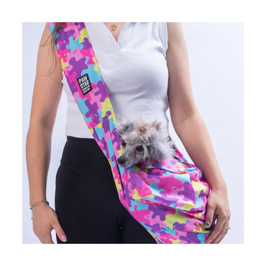 Pawstar Kedi, Küçük Köpek Taşıma Çantası Rosea Camouflage CrossBo